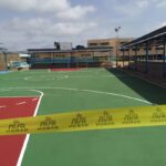 Remodeled Basketball Court for Joseph Ambouroue Avaro High School  Port Gentil, Gabon